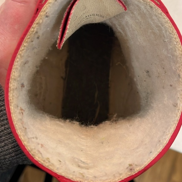 Isle Jacobsen Womens Short Rain Boots Red 36 Lace Up Cotton Lining Sustainable - Picture 11 of 15